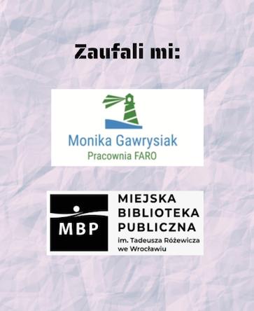 Logo Pracowni FARO i Miejskiej Biblioteki Publicznej we Wrocławiu.